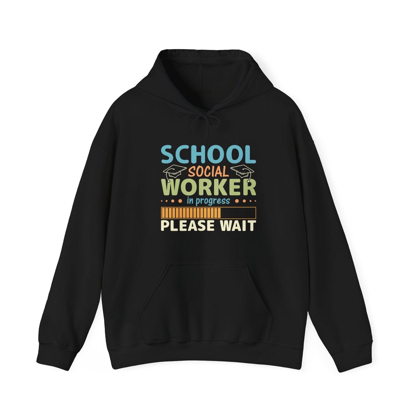 Ink and Charms Designs Hoodie Black / S Unisex Heavy Blend Hoodie - Social Worker in progress – Comfort and Style for Any Season!
