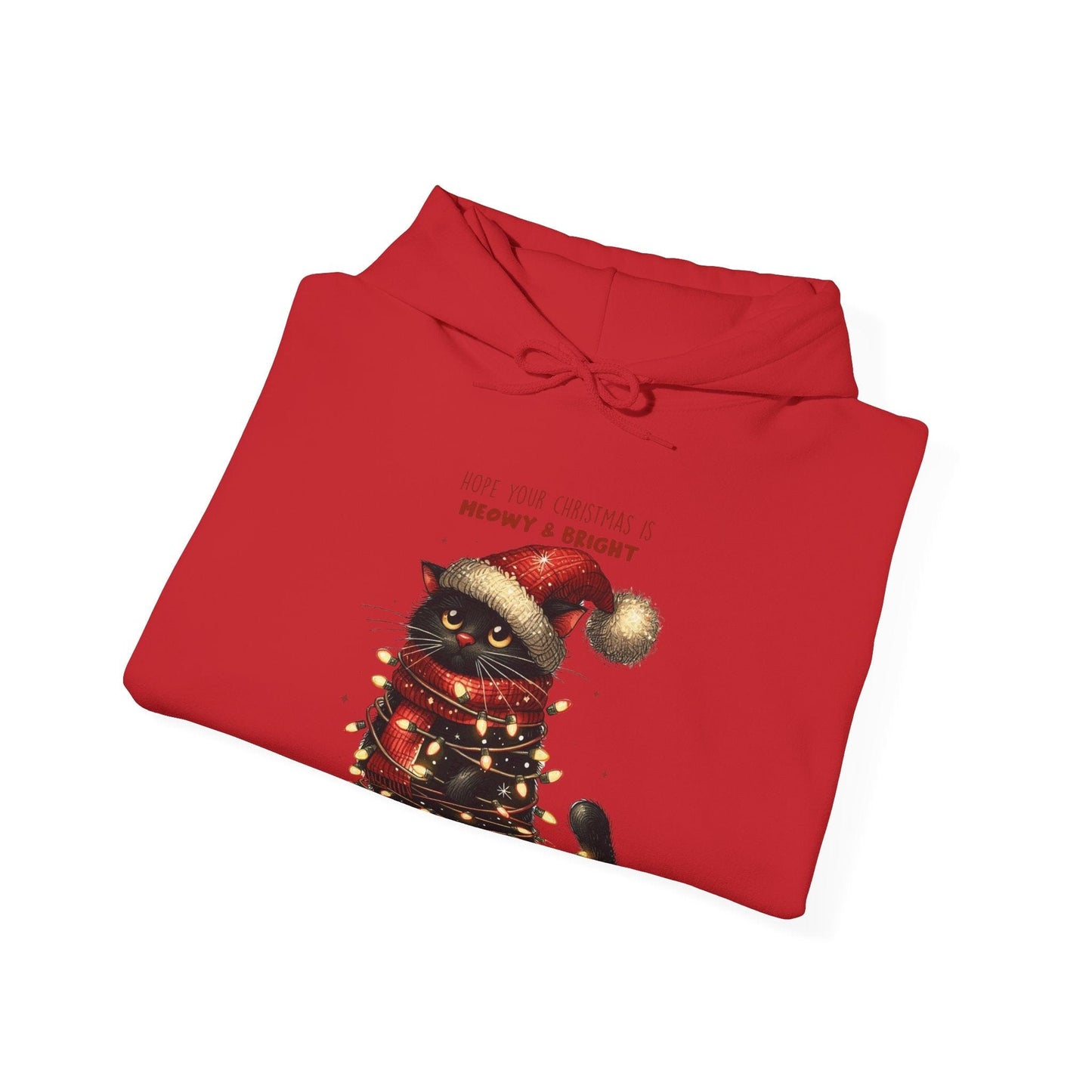 Ink and Charms Designs Hoodie Christmas Cat sweatshirt