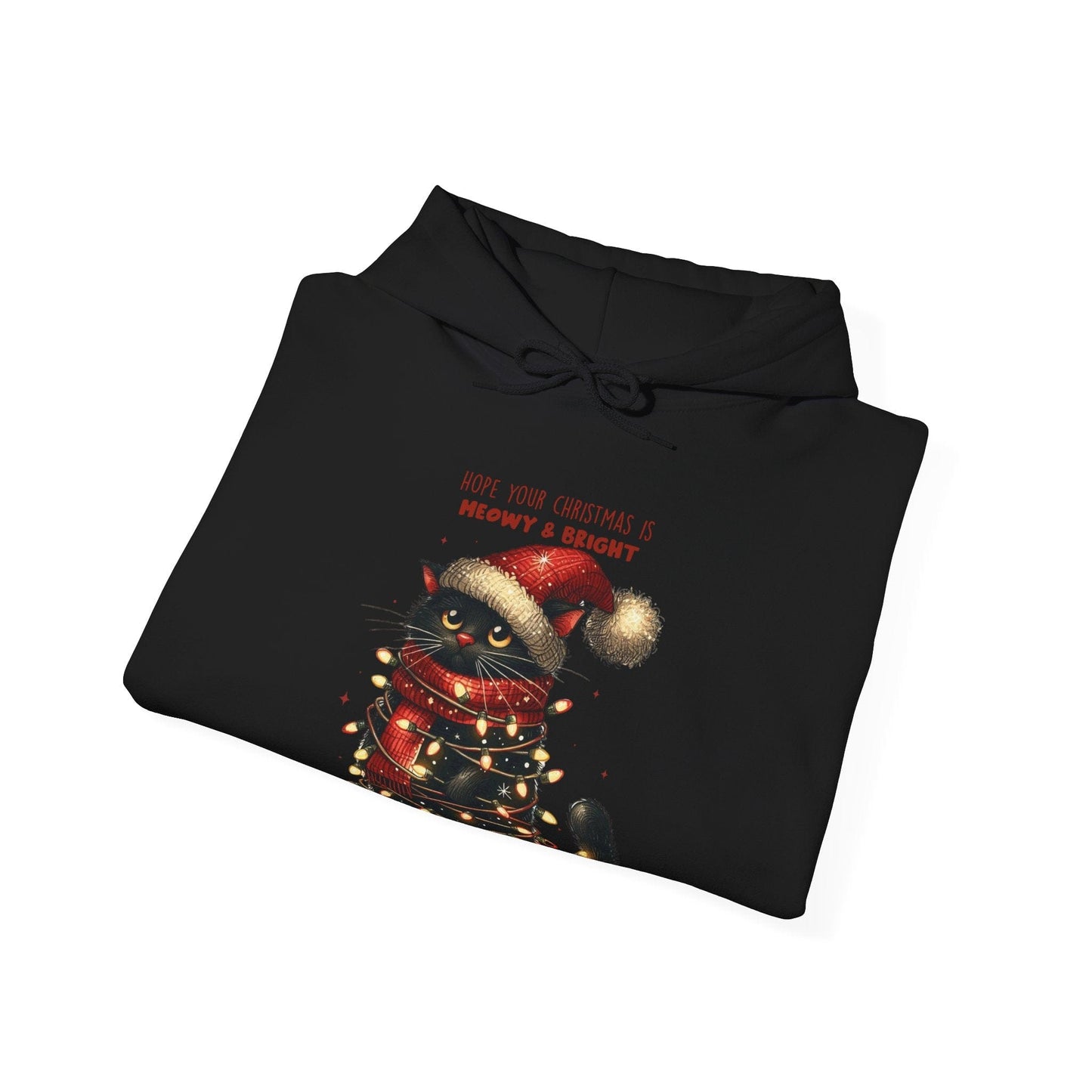 Ink and Charms Designs Hoodie Christmas Cat sweatshirt