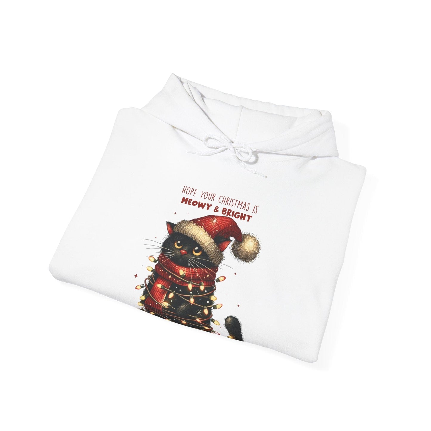 Ink and Charms Designs Hoodie Christmas Cat sweatshirt