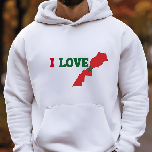 Ink and Charms Designs Hoodies White / S πβ€οΈ Show Your Love for Morocco in Style! β€οΈπ