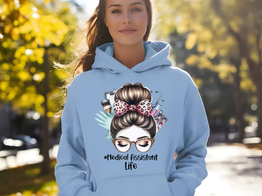 Ink and Charms Designs Hoodie Blue / S Medical Assistant Life Hoodie