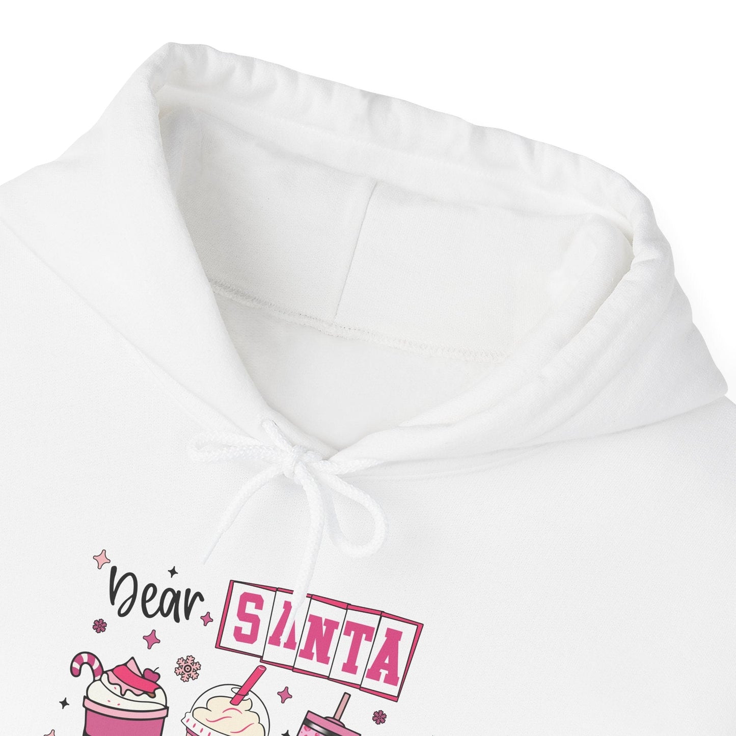 Ink and Charms Designs Hoodie Coffee Lover Hoodie - Dear Santa Just Bring Coffee