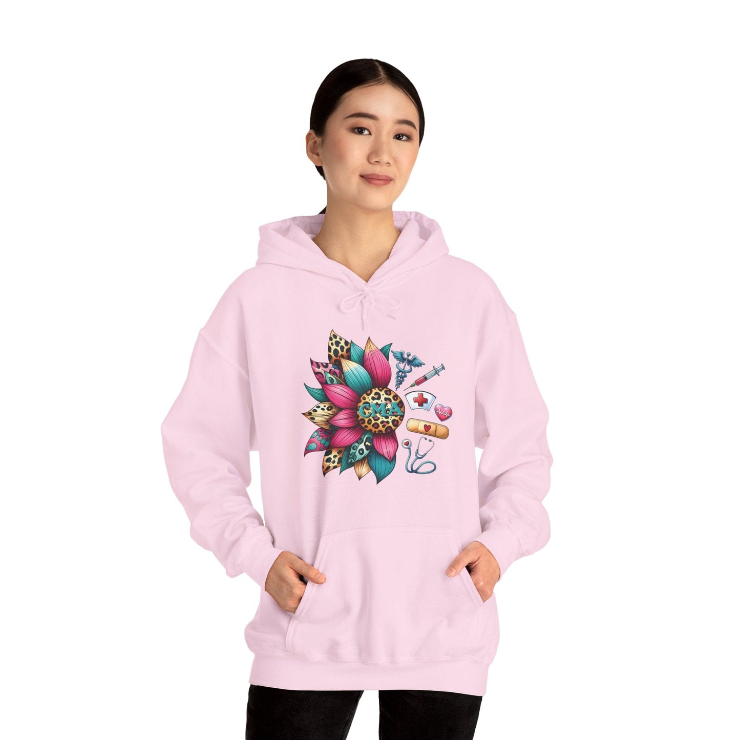 Ink and Charms Designs Hoodie Light Pink / S Sunflower Medical Team Hoodie