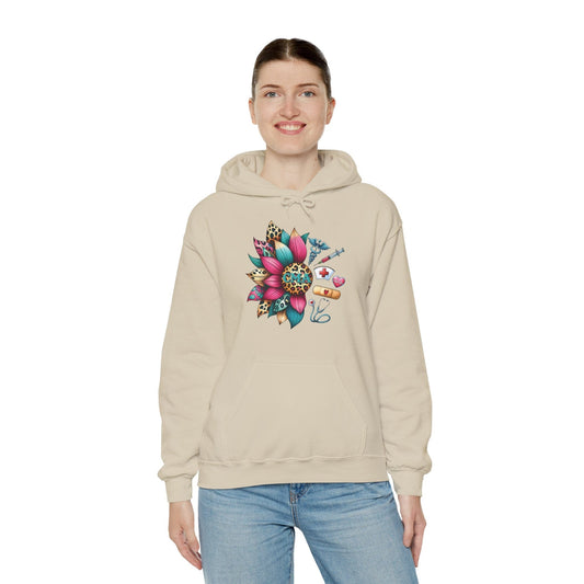 Ink and Charms Designs Hoodie Sand / S Sunflower Medical Team Hoodie