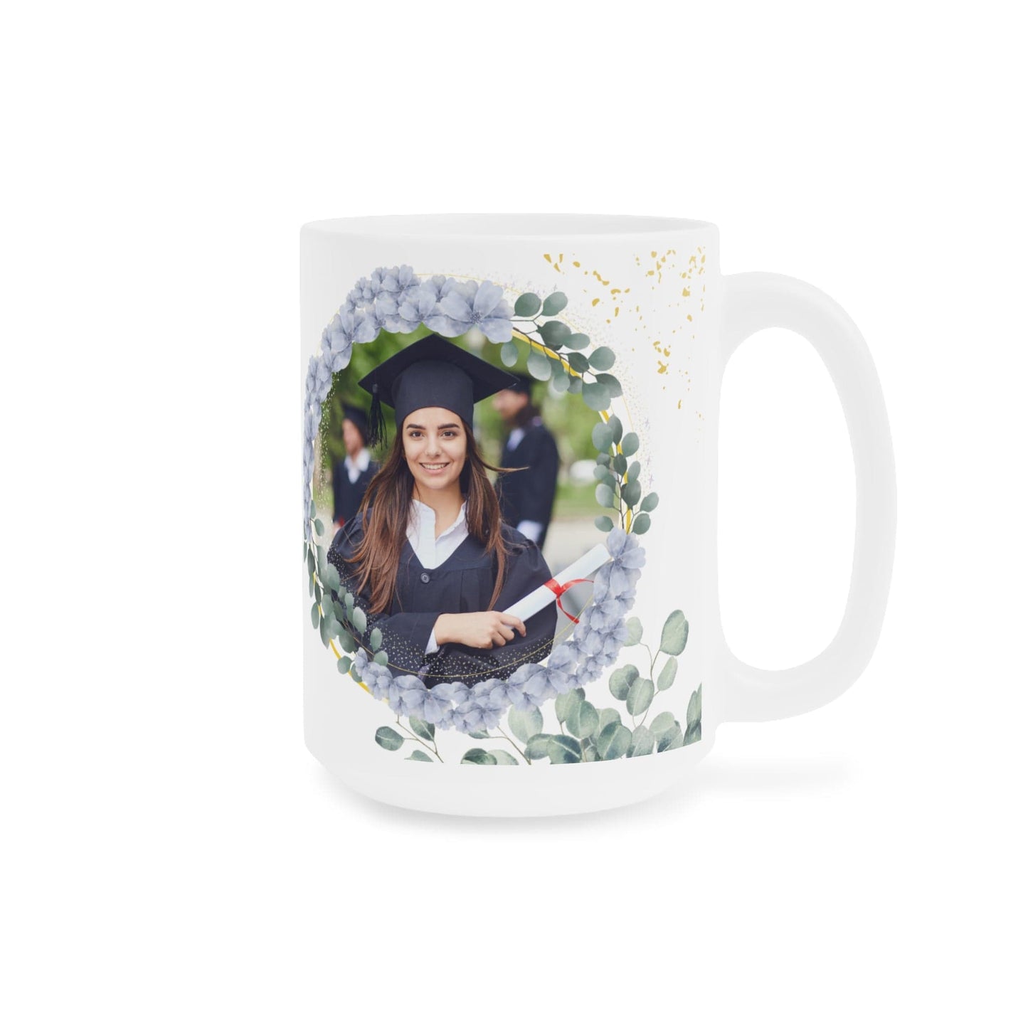 Ink and Charms Designs Mug 15oz / White Graduation Ceramic Mug - Personalized Nature Lovers Design