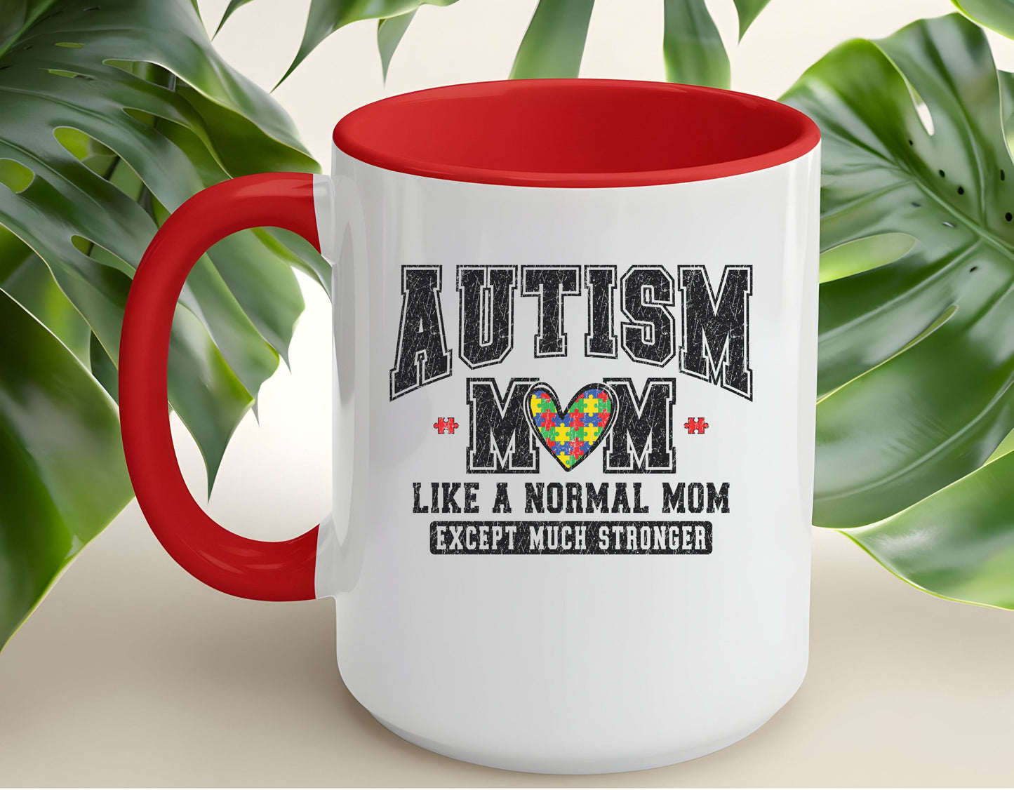 Ink and Charms Designs Mug Autism Mom ceramic mug (11, 15oz)