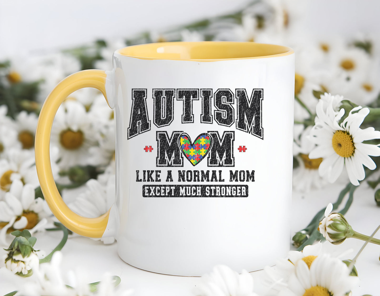 Ink and Charms Designs Mug Autism Mom ceramic mug (11, 15oz)