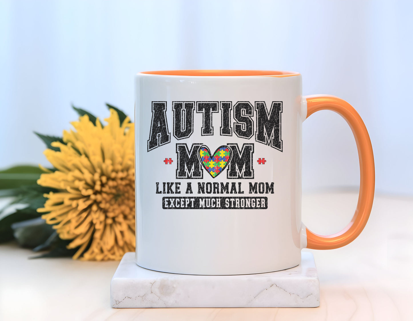 Ink and Charms Designs Mug Autism Mom ceramic mug (11, 15oz)