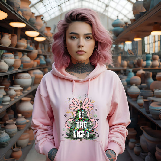 Ink and Charms Designs Sweatshirt Christmas Tree Bow Crewneck Sweatshirt