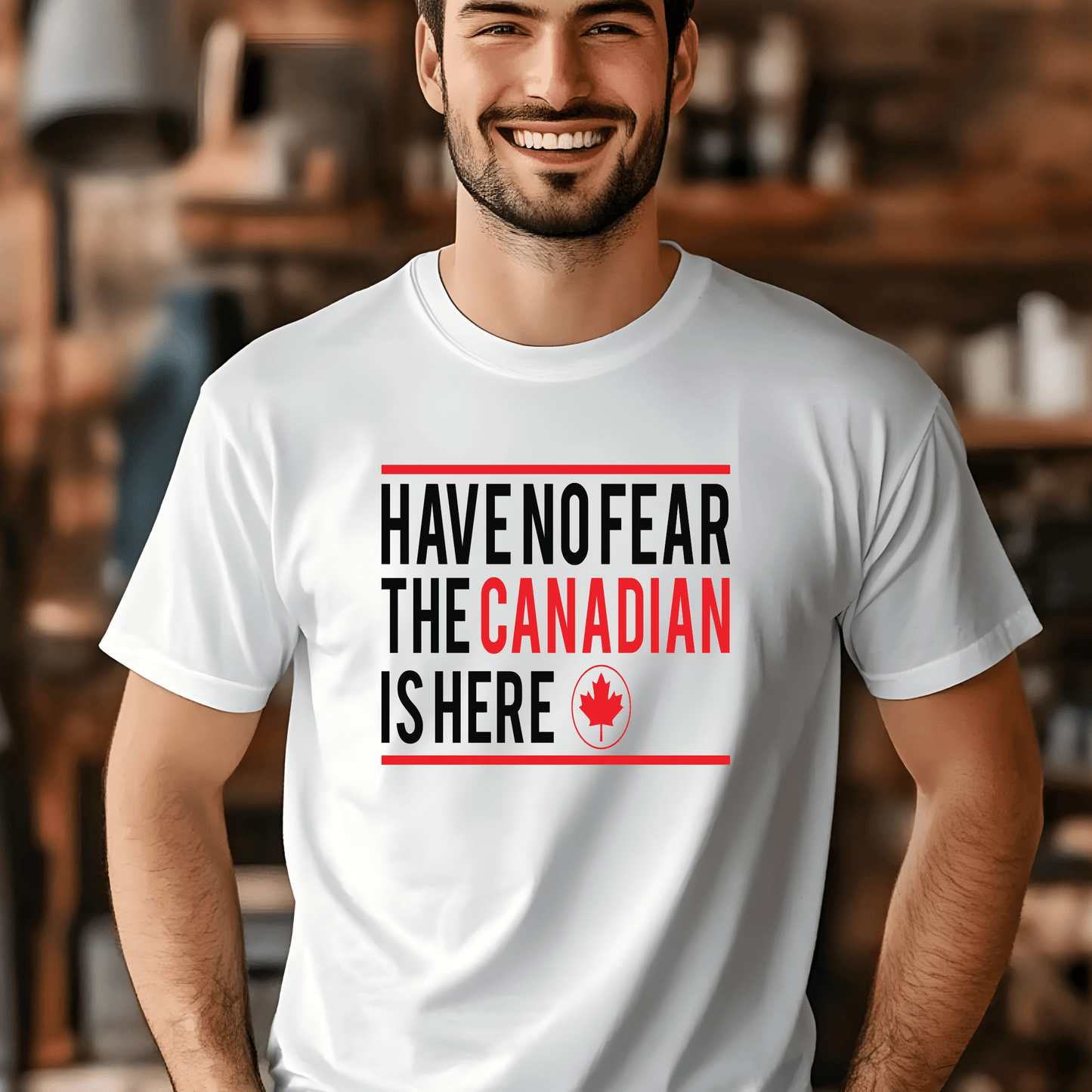 Ink and Charms Designs Sweatshirt "HAVE NO FEAR, THE CANADIAN IS HERE" Apparel Collection: Wear Your Canadian Pride with Strength!