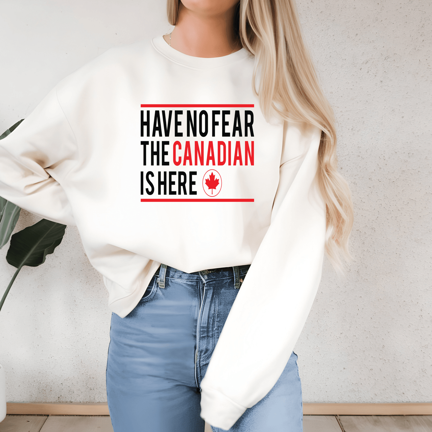 Ink and Charms Designs Sweatshirt "HAVE NO FEAR, THE CANADIAN IS HERE" Apparel Collection: Wear Your Canadian Pride with Strength!