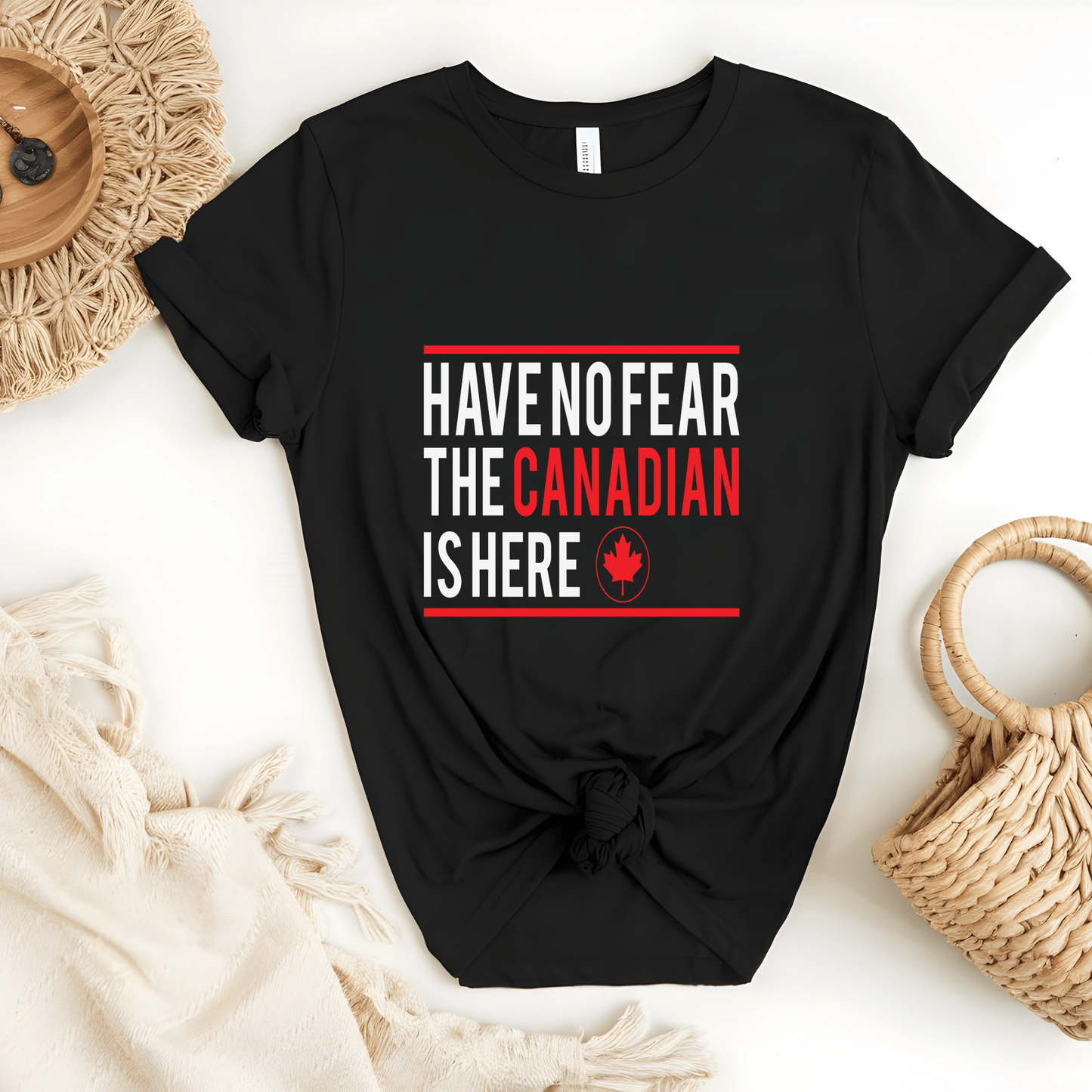 Ink and Charms Designs Sweatshirt "HAVE NO FEAR, THE CANADIAN IS HERE" Apparel Collection: Wear Your Canadian Pride with Strength!