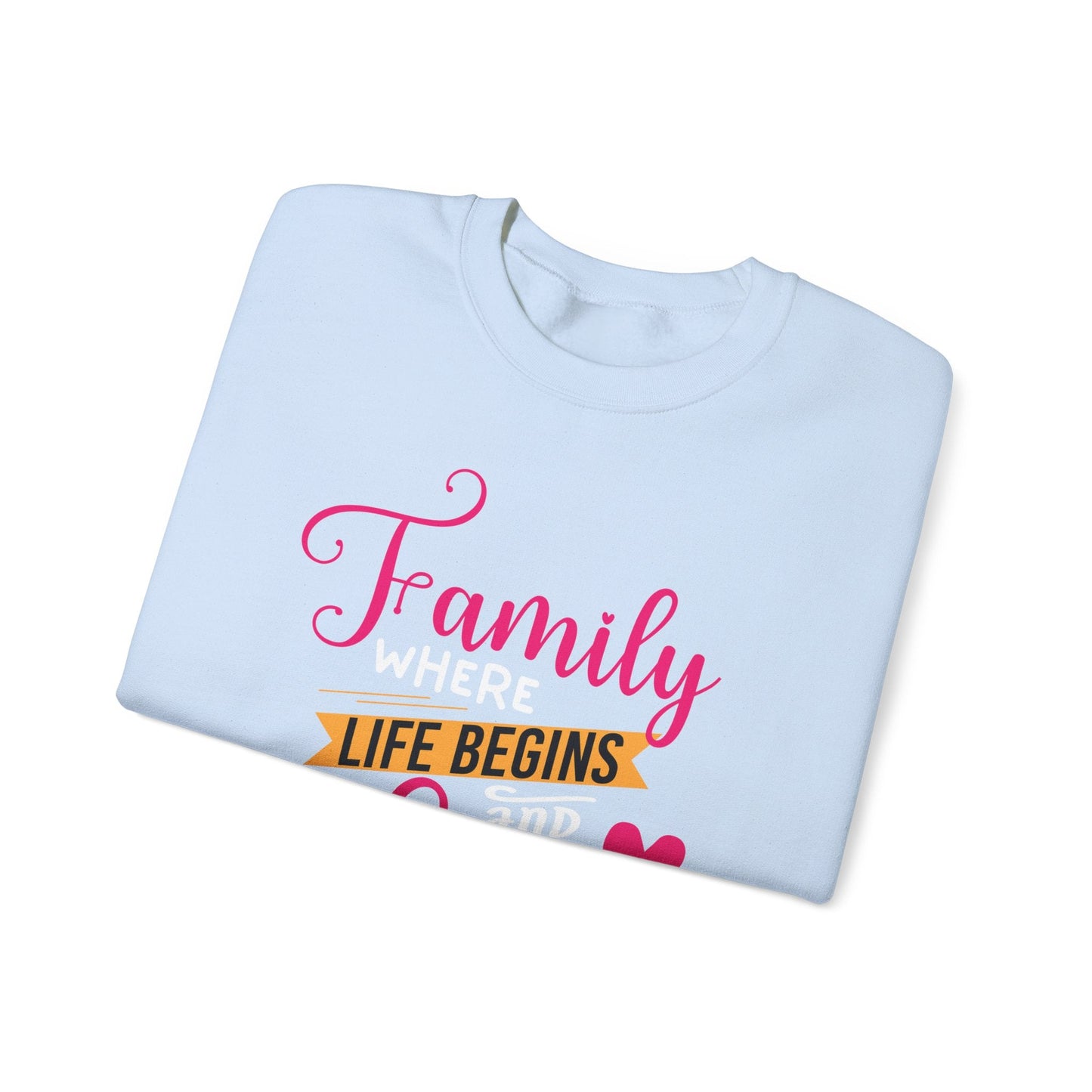 Ink and Charms Designs Sweatshirt Heavy Blend™ Crewneck Sweatshirt features family love