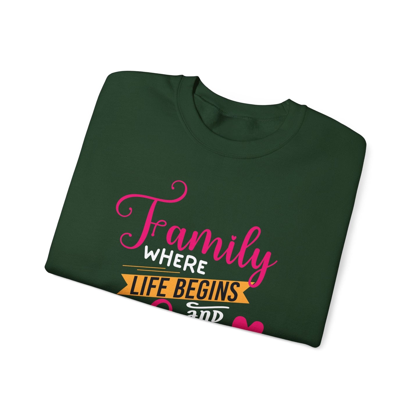 Ink and Charms Designs Sweatshirt Heavy Blend™ Crewneck Sweatshirt features family love