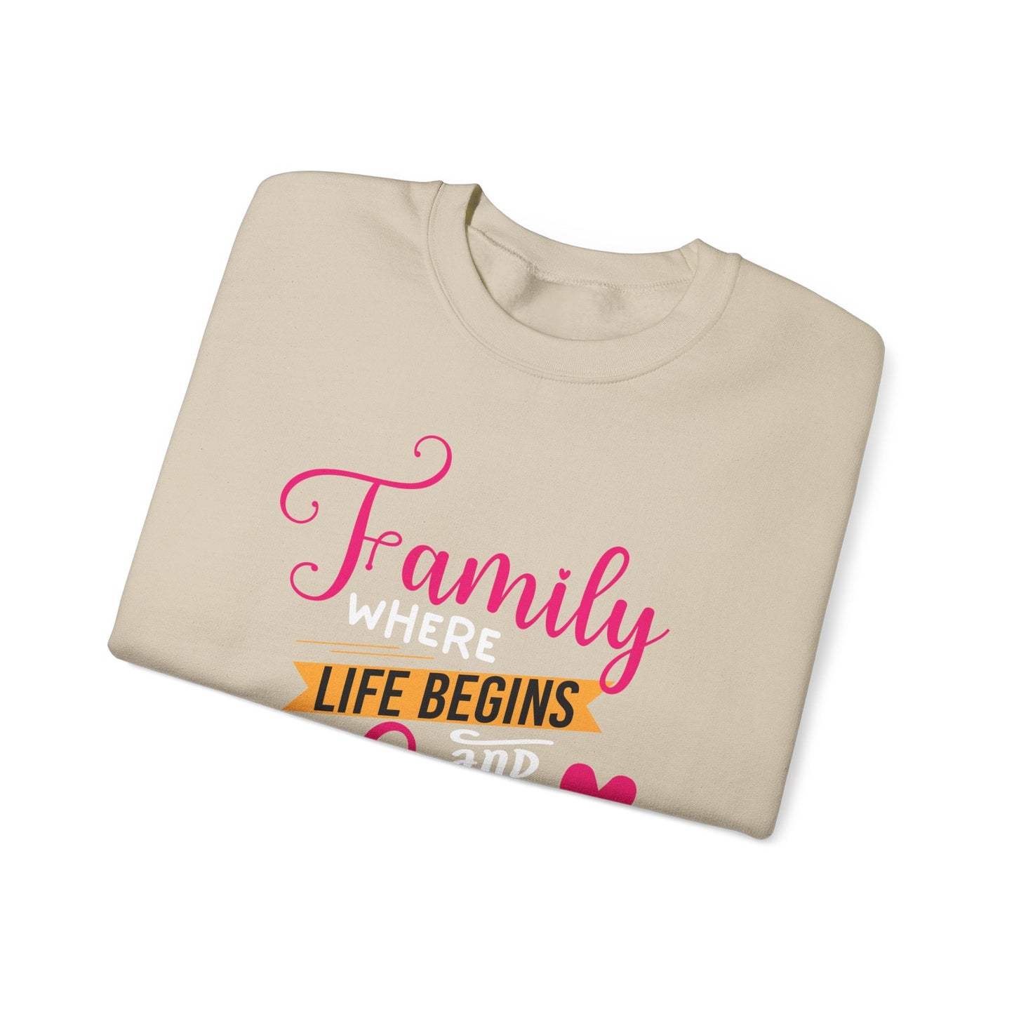 Ink and Charms Designs Sweatshirt Heavy Blend™ Crewneck Sweatshirt features family love