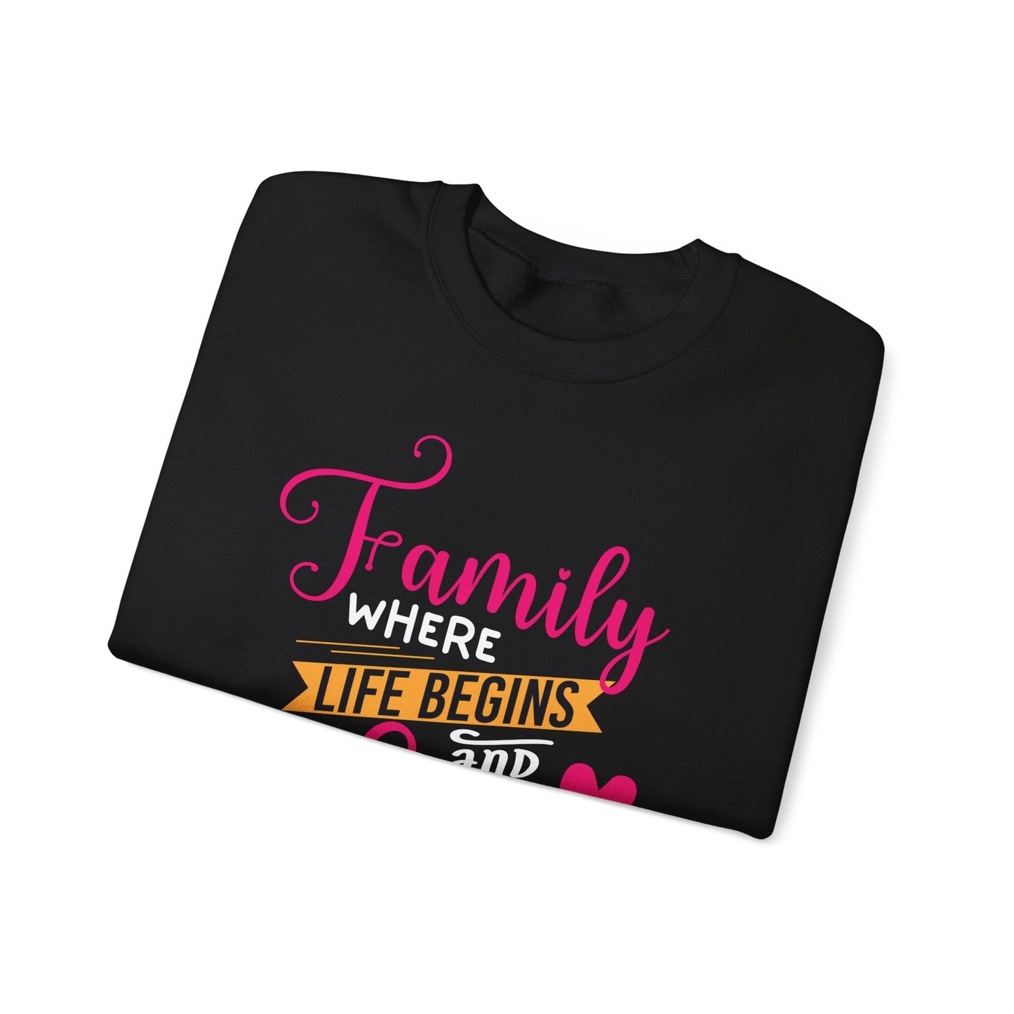 Ink and Charms Designs Sweatshirt Heavy Blend™ Crewneck Sweatshirt features family love