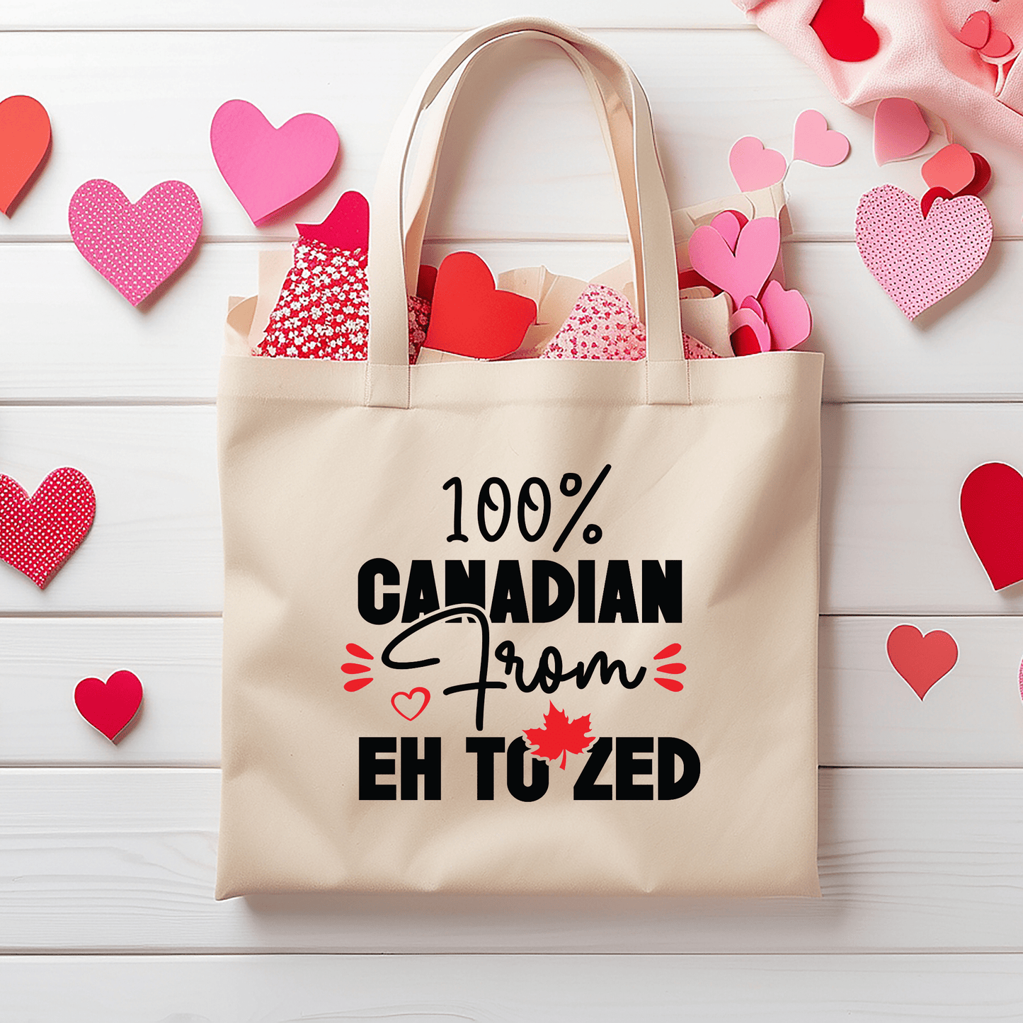 Ink and Charms Designs Sweatshirt Proudly Canadian Collection: 100% CANADIAN FROM EH TO ZED - Wear Your Unmistakable Pride!