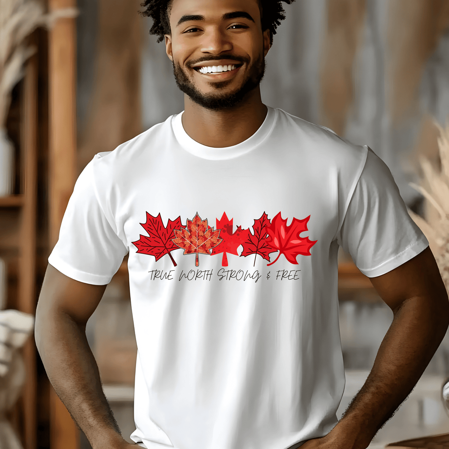 Ink and Charms Designs Sweatshirt T-shirt / White / S "True North Strong & Free" Apparel Collection: Wear Your Canadian Pride!