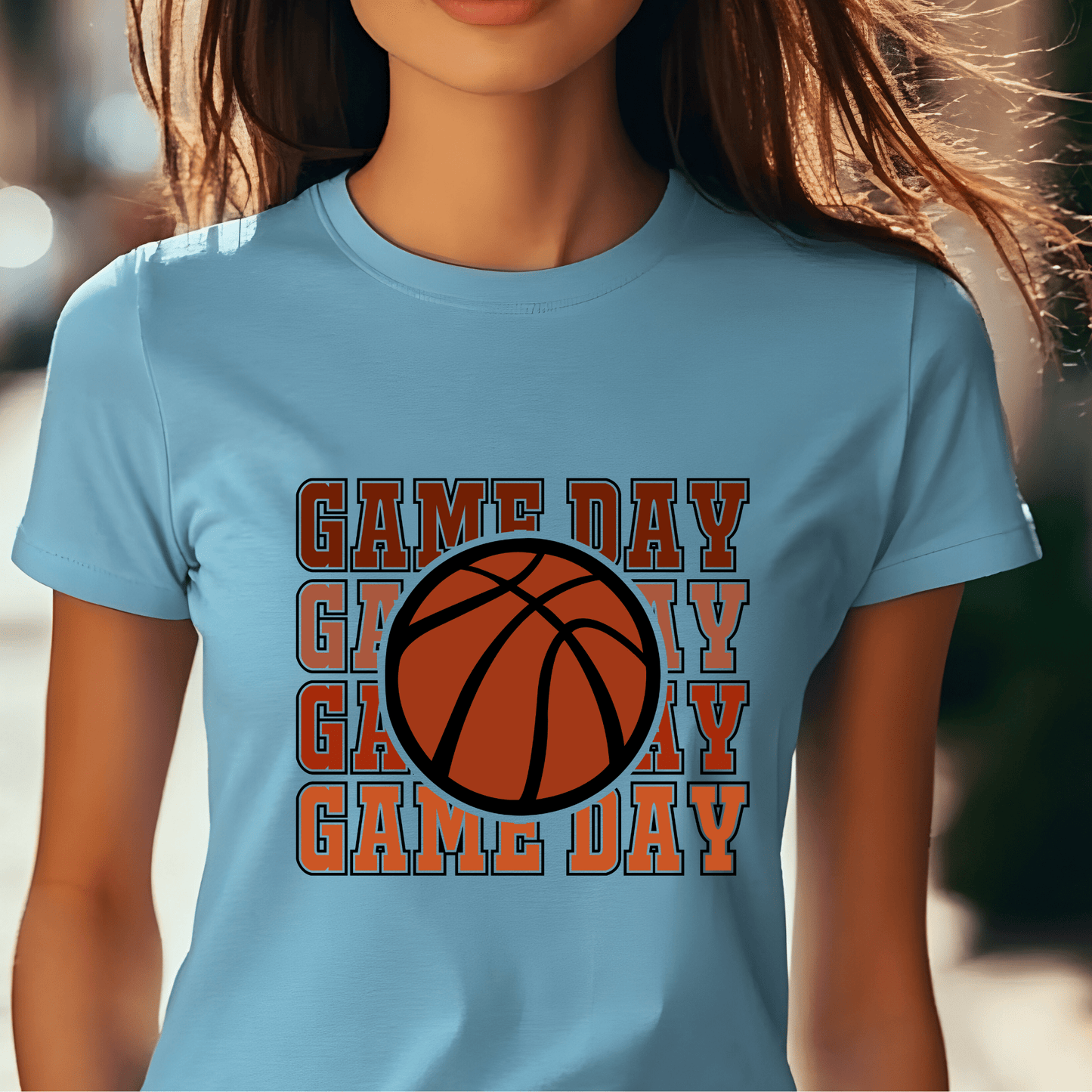 Ink and Charms Designs T-Shirt Basketball Game Day Hoodie - Bold Minimalist Player & Fan Apparel