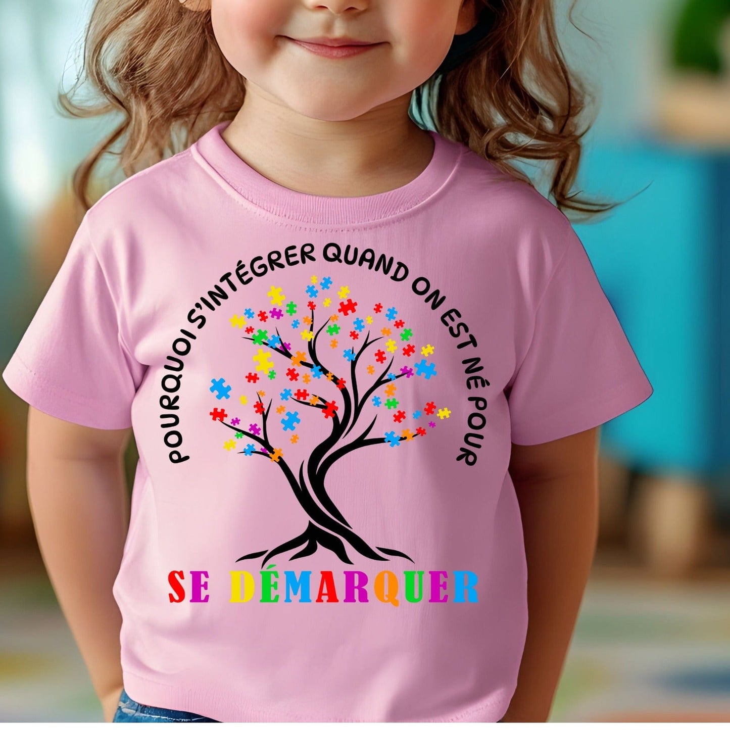 Ink and Charms Designs T-Shirt Empowering Minds - Autism awareness French collection