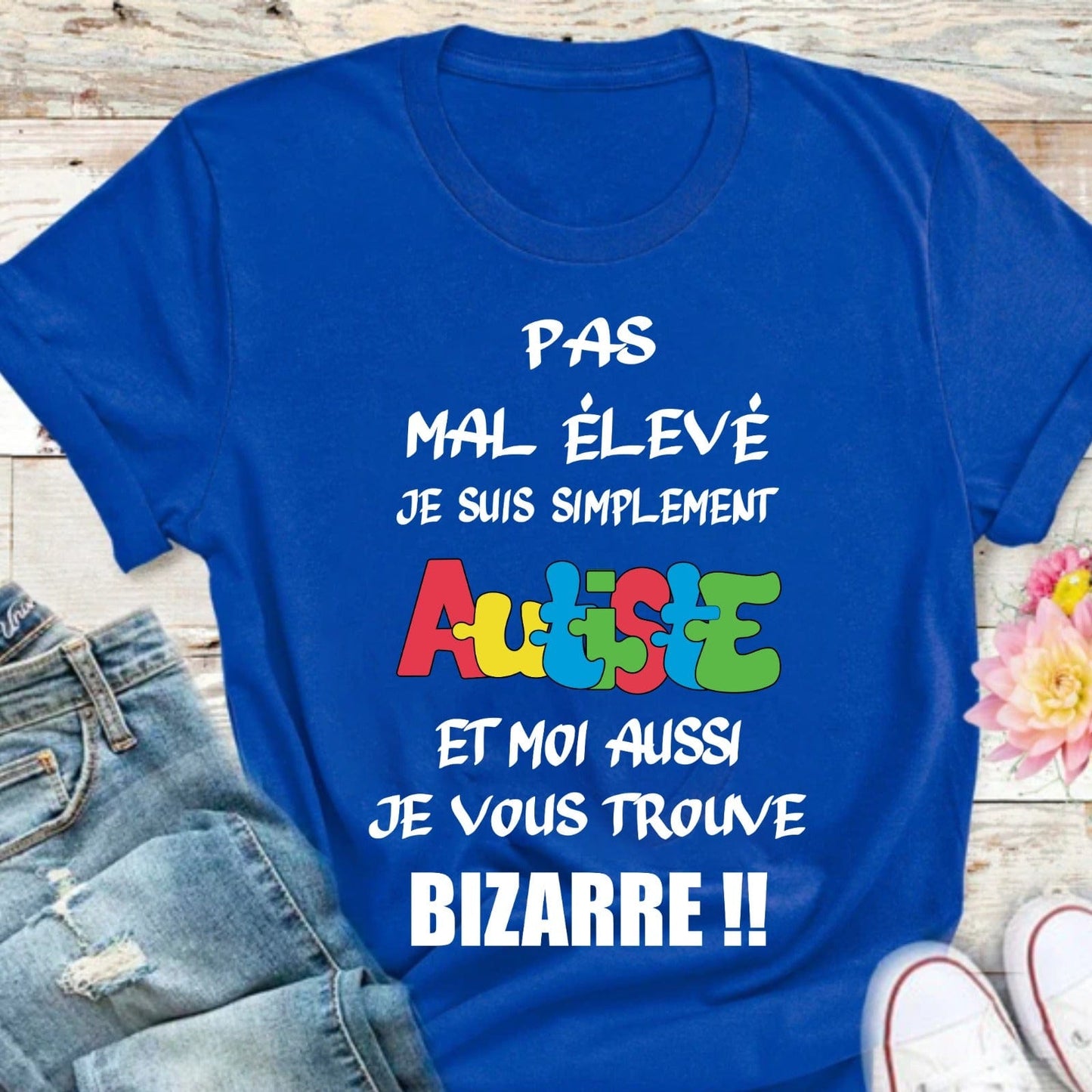 Ink and Charms Designs T-Shirt Empowering Minds - Autism awareness French collection