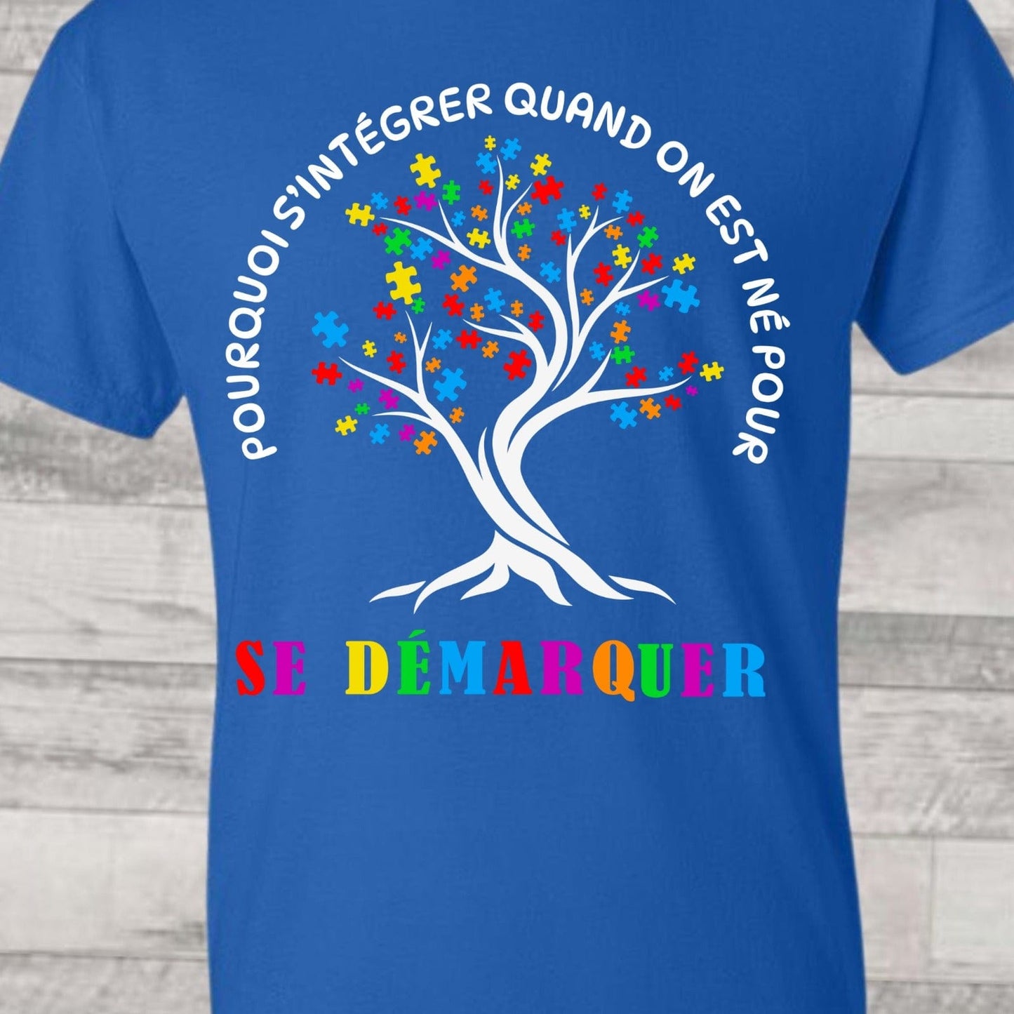 Ink and Charms Designs T-Shirt Empowering Minds - Autism awareness French collection