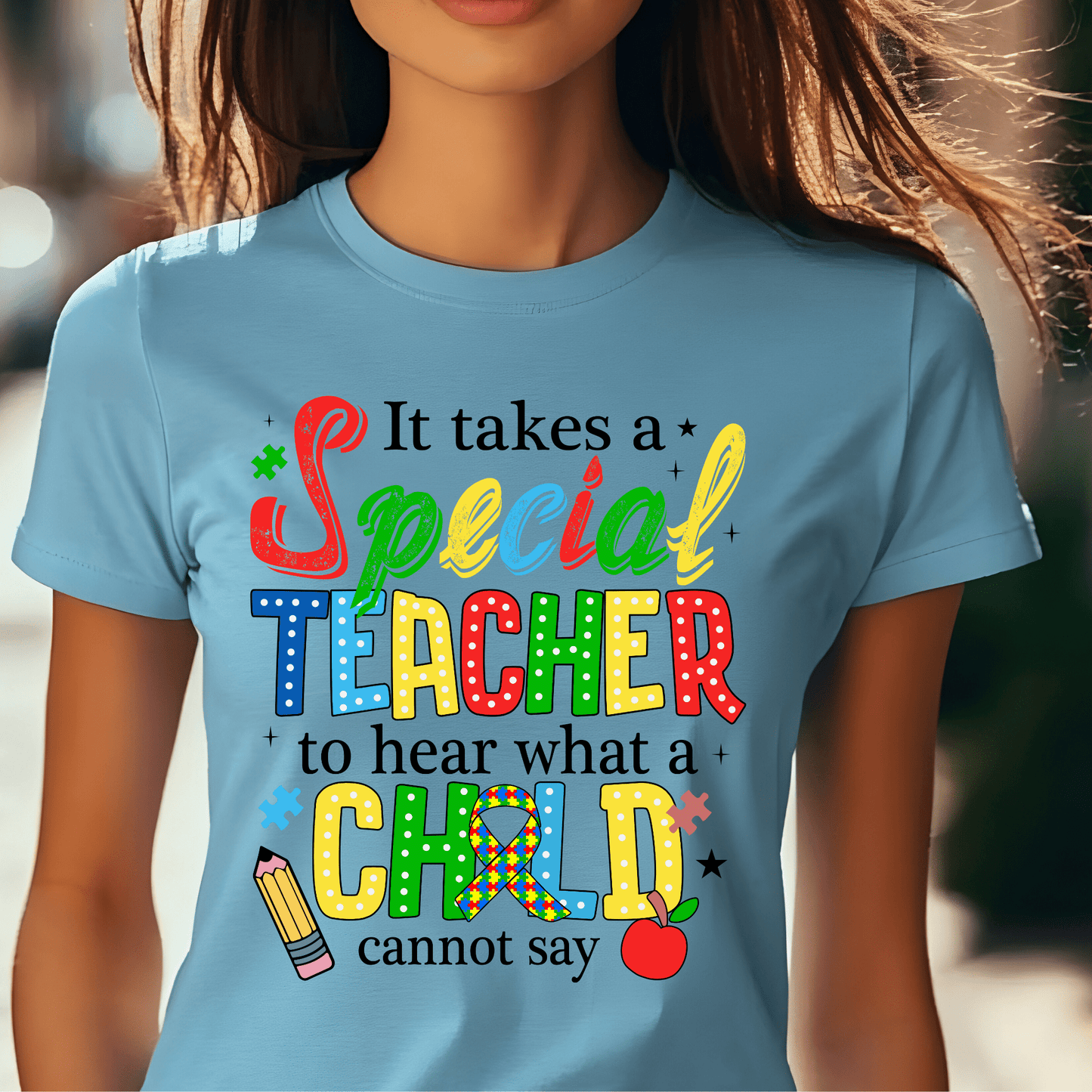 Ink and Charms Designs T-Shirt Empowering Minds - Autism awareness Specialist teacher