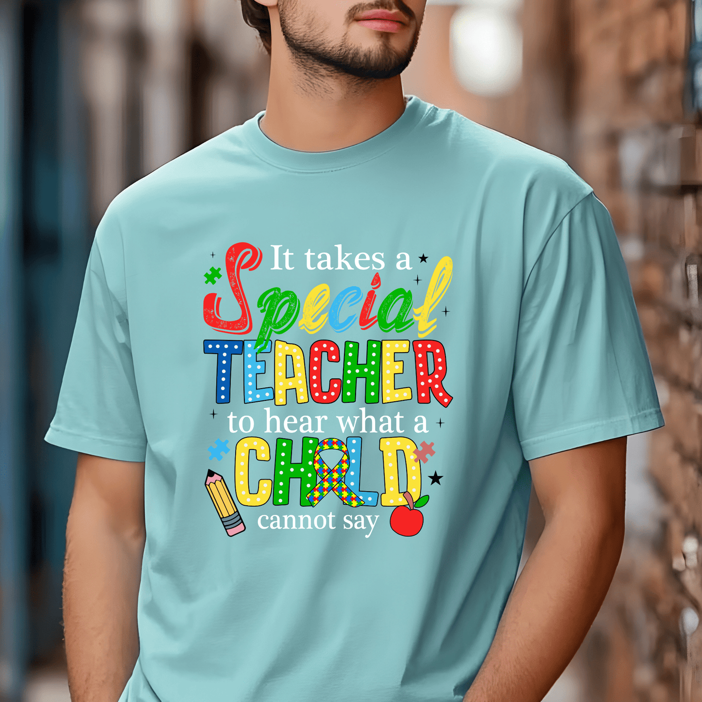 Ink and Charms Designs T-Shirt Empowering Minds - Autism awareness Specialist teacher