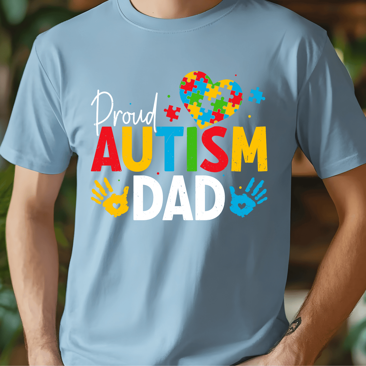 Ink and Charms Designs T-Shirt Empowering Minds - proud Autism dad