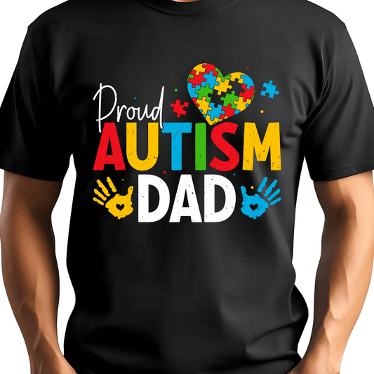 Ink and Charms Designs T-Shirt Empowering Minds - proud Autism dad