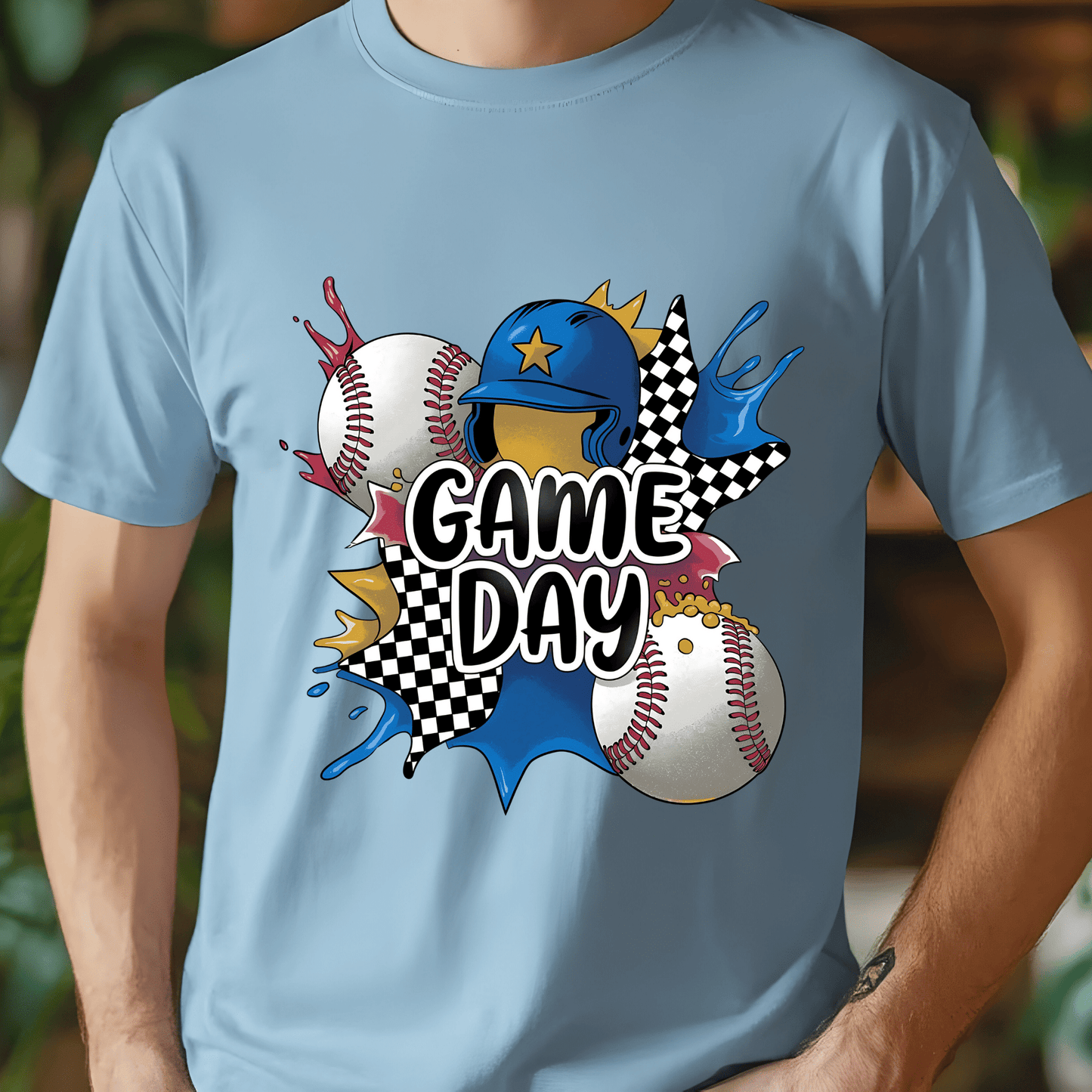 Ink and Charms Designs T-Shirt Game Day Baseball Hoodie - Bold Diamond Design for Players & Fans
