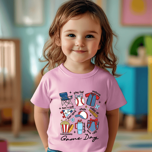 Ink and Charms Designs T-Shirt Game Day Baseball Tee - Bold Diamond Graphic Player & Fan Shirt