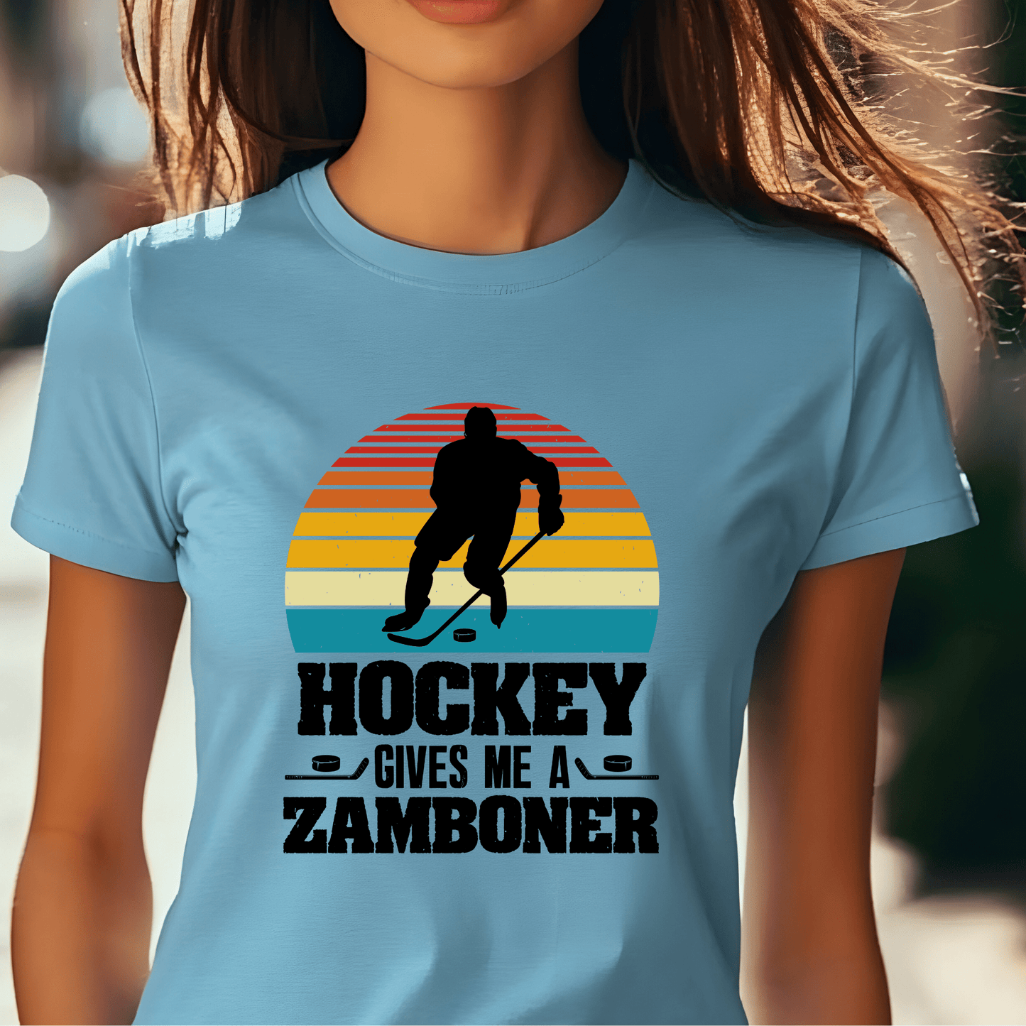 Ink and Charms Designs T-Shirt Hockey Zamboner Tee- Playful Game Day Humor Design