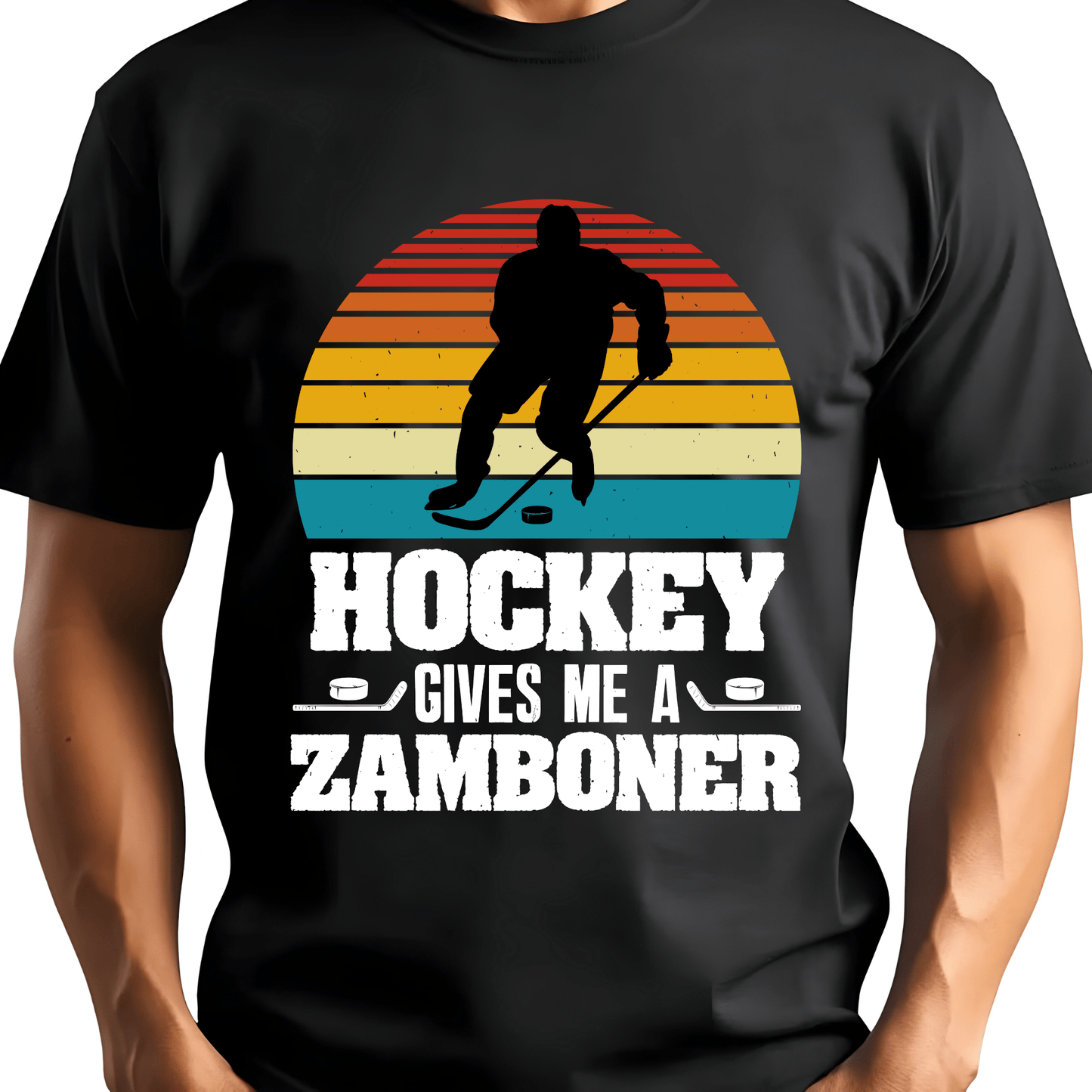 Ink and Charms Designs T-Shirt Hockey Zamboner Tee- Playful Game Day Humor Design