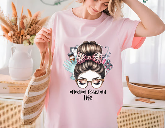 Ink and Charms Designs T-Shirt Pink / S Medical Assistant Tee