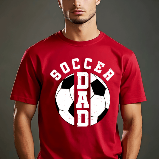 Ink and Charms Designs T-Shirt Soccer Dad T-shirt- Proud Sideline Supporter Apparel