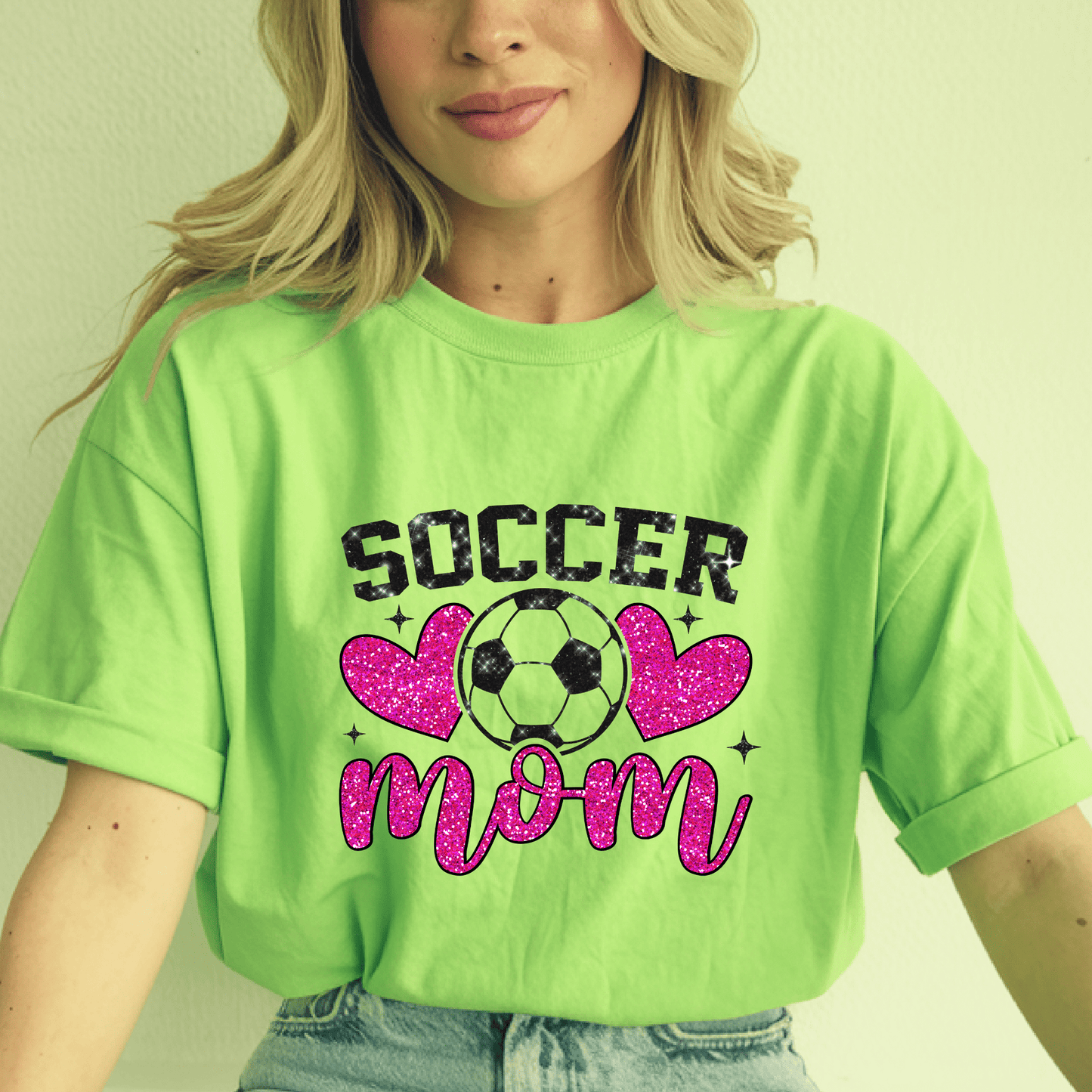 Ink and Charms Designs T-Shirt Soccer Mom Hoodie - Stylish Sideline Apparel for Team Moms