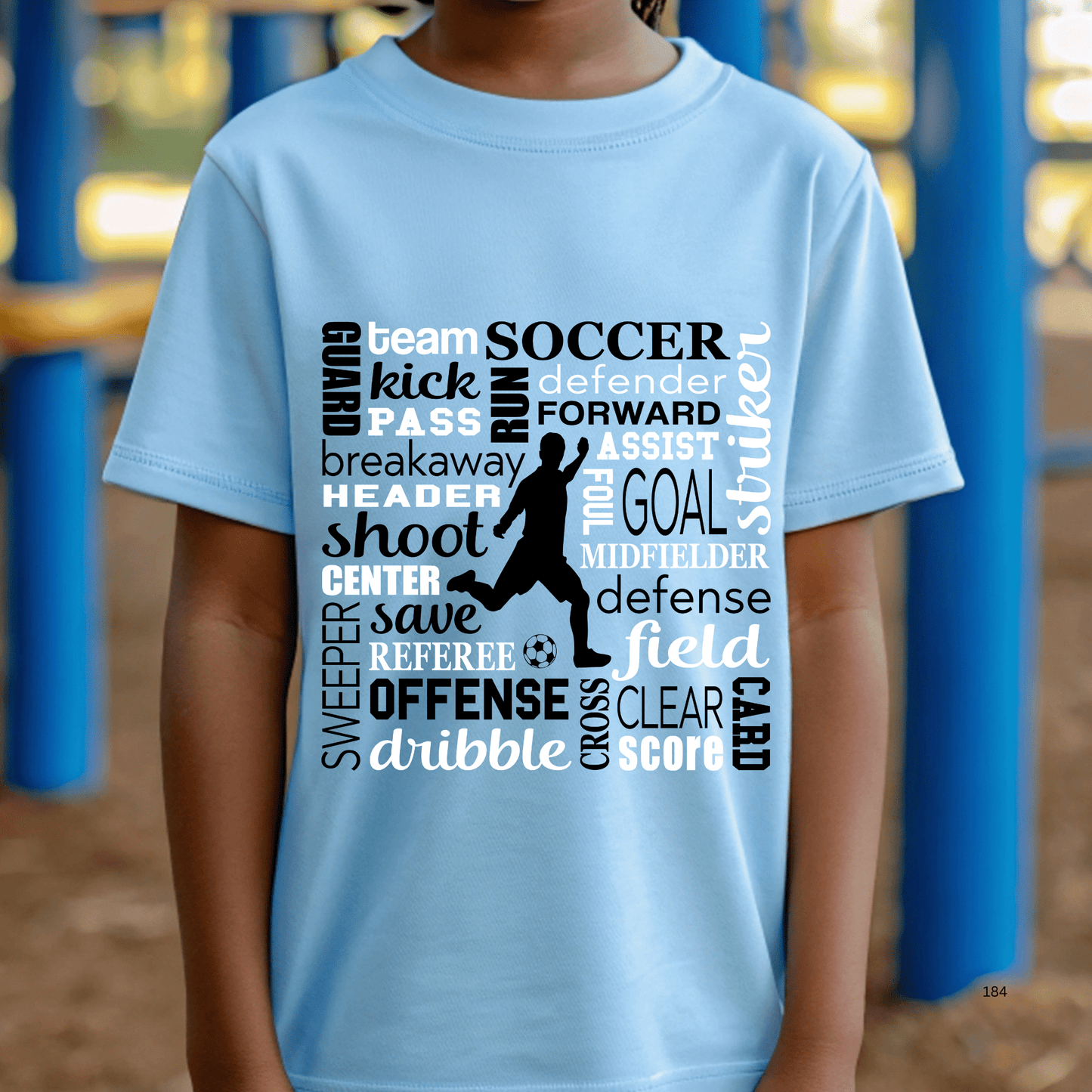 Ink and Charms Designs T-Shirt Soccer Word Art Tee – Bold Game Day Apparel for Players & Fans
