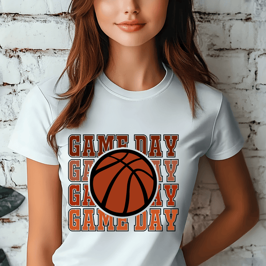 Ink and Charms Designs T-Shirt T-shirt / White / S Basketball Game Day Hoodie - Bold Minimalist Player & Fan Apparel
