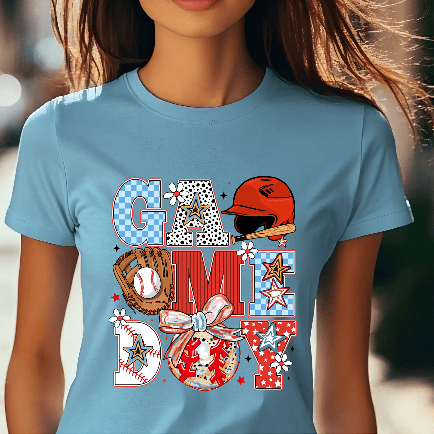 Ink and Charms Designs T-Shirt T-shirt / White / XS Game Day Baseball Tee - Bold Diamond Player Apparel