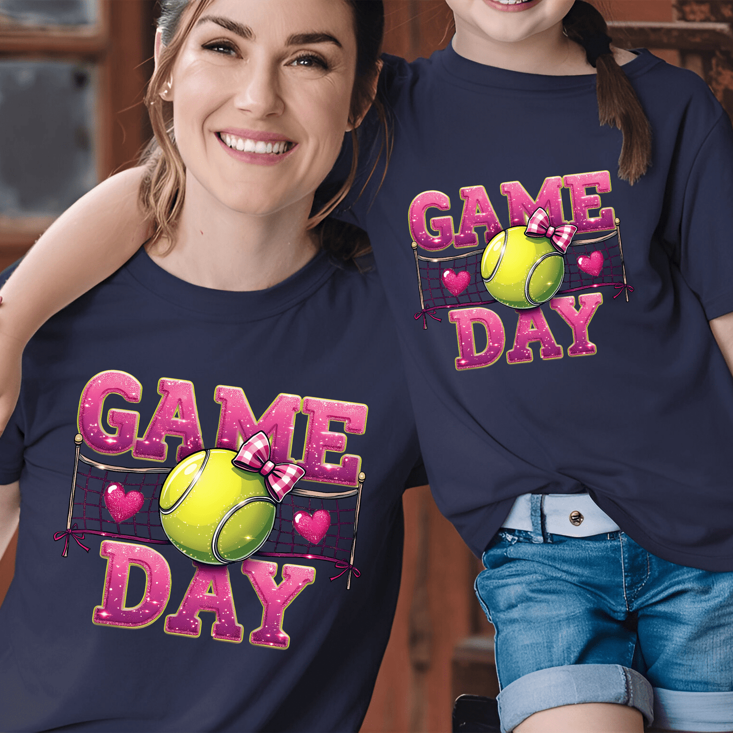 Ink and Charms Designs T-Shirt T-shirt / White / XS Tennis Game Day Hoodie - Classic Ball & Court-Ready Design