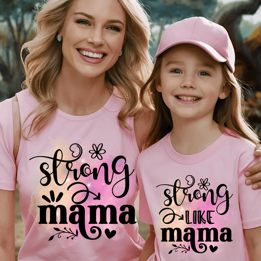 Ink and Charms Designs Onesiess "Strong Like Mama"- Baby Onesie