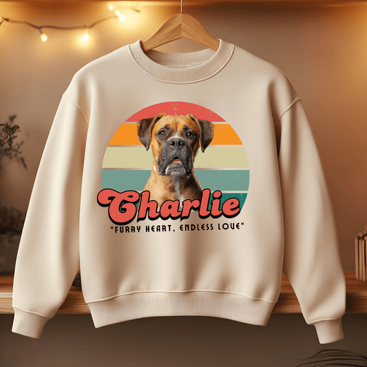Ink and Charms Designs Sweatshirt 10 / S Dog's love Sweatshirt - Vintage design