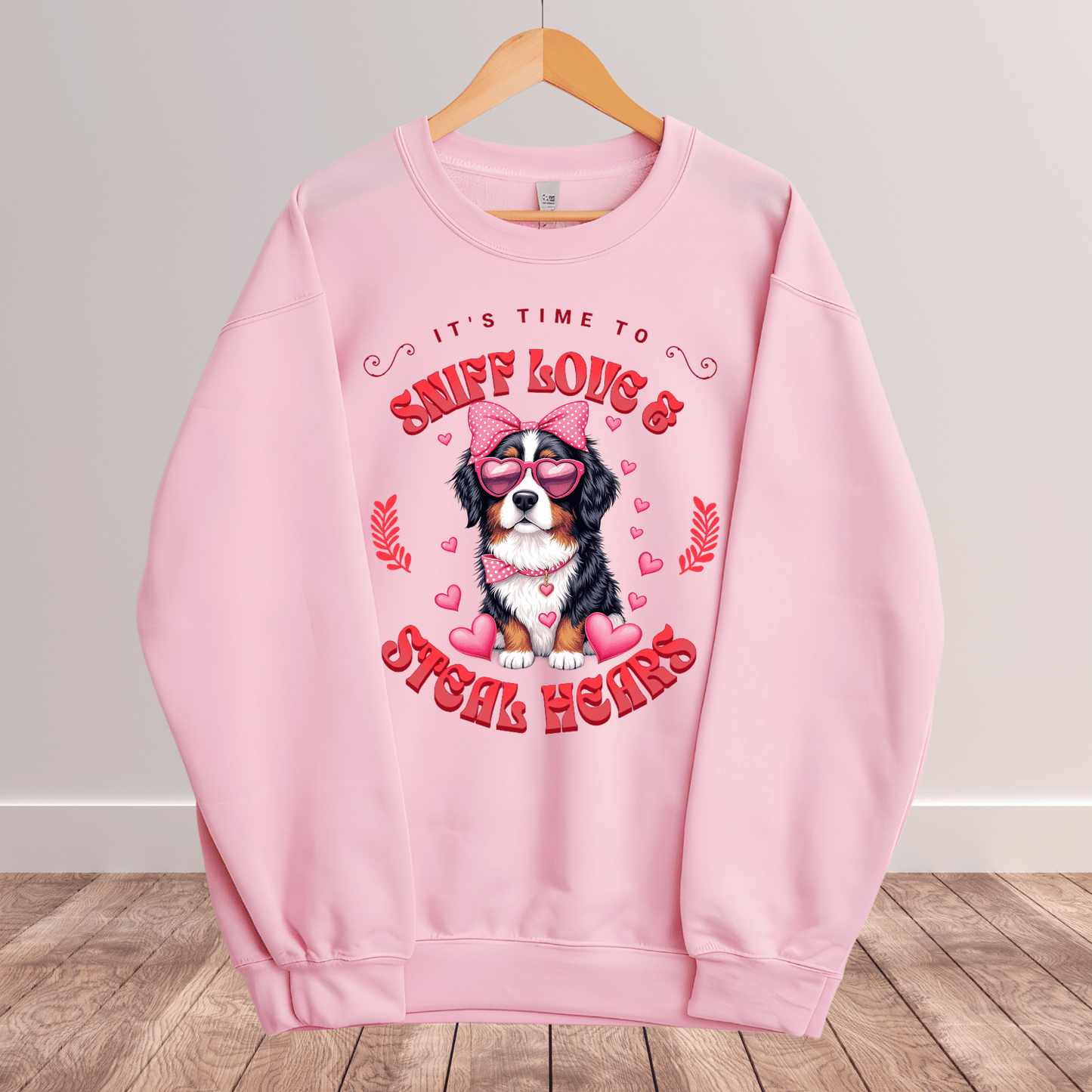 Ink and Charms Designs Sweatshirt 11 / S Dog's love Sweatshirt - Sniff Love and Steal Hugs