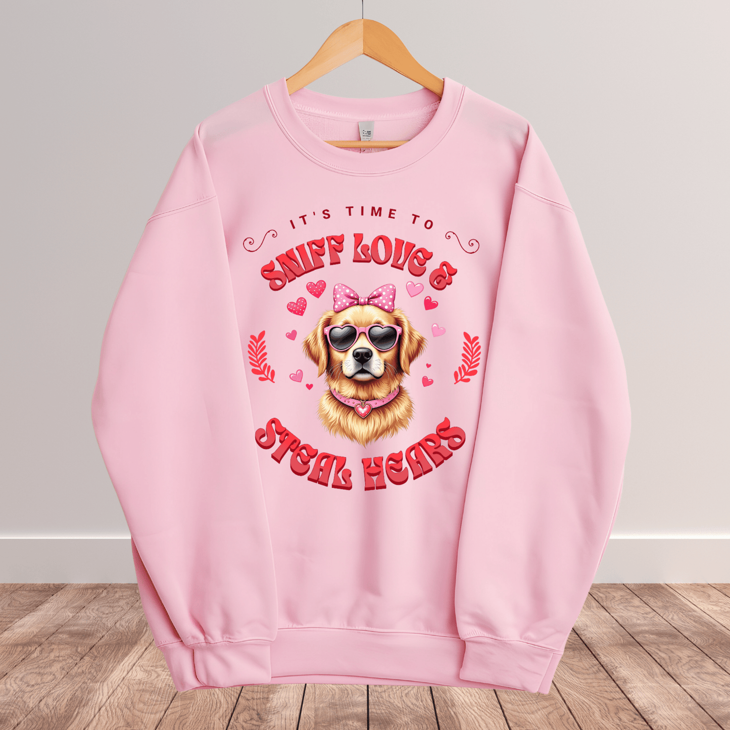 Ink and Charms Designs Sweatshirt 13 / S Dog's love Sweatshirt - Sniff Love and Steal Hugs