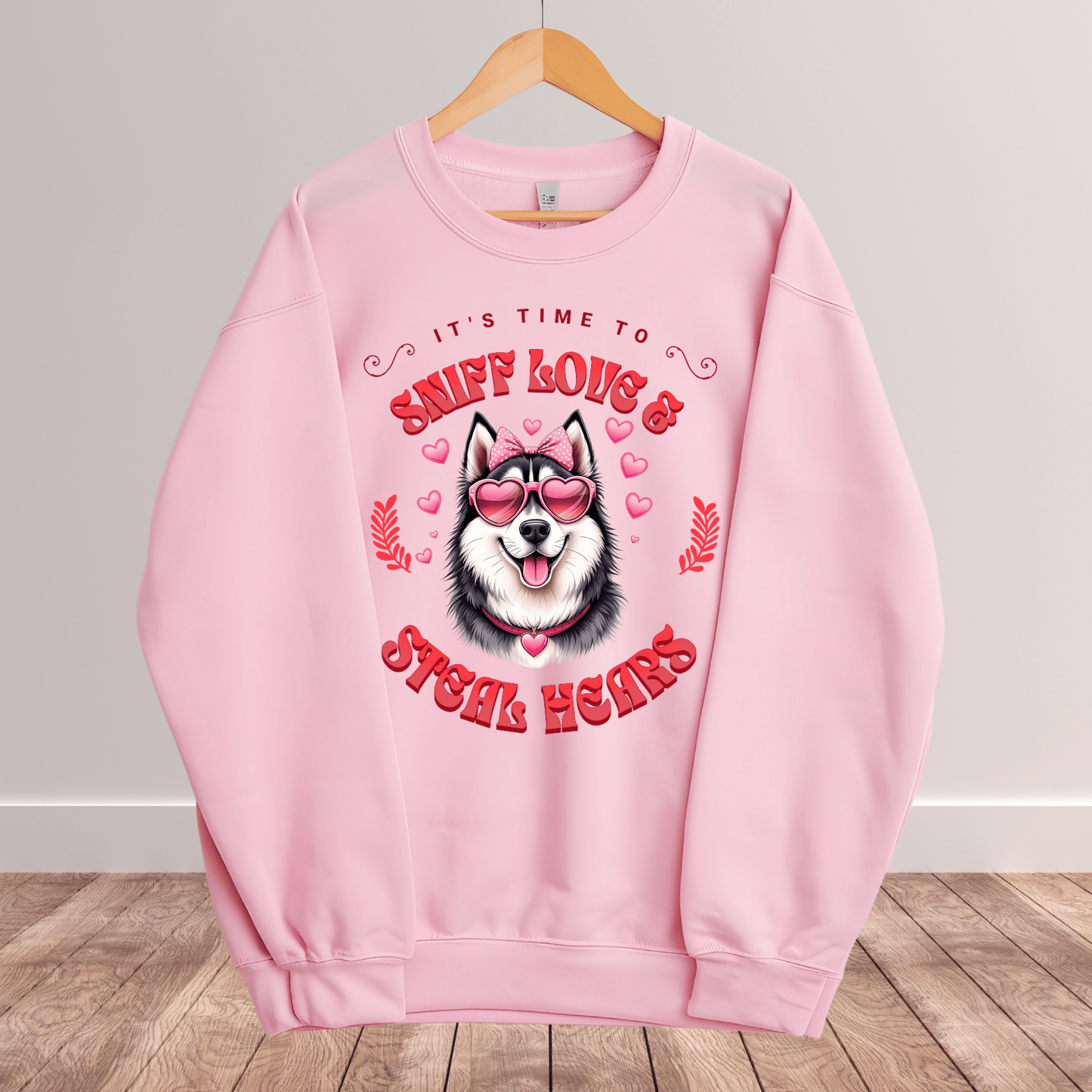 Ink and Charms Designs Sweatshirt 14 / S Dog's love Sweatshirt - Sniff Love and Steal Hugs