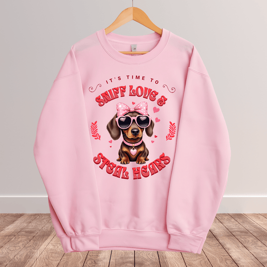 Ink and Charms Designs Sweatshirt 15 / S Dog's love Sweatshirt - Sniff Love and Steal Hugs