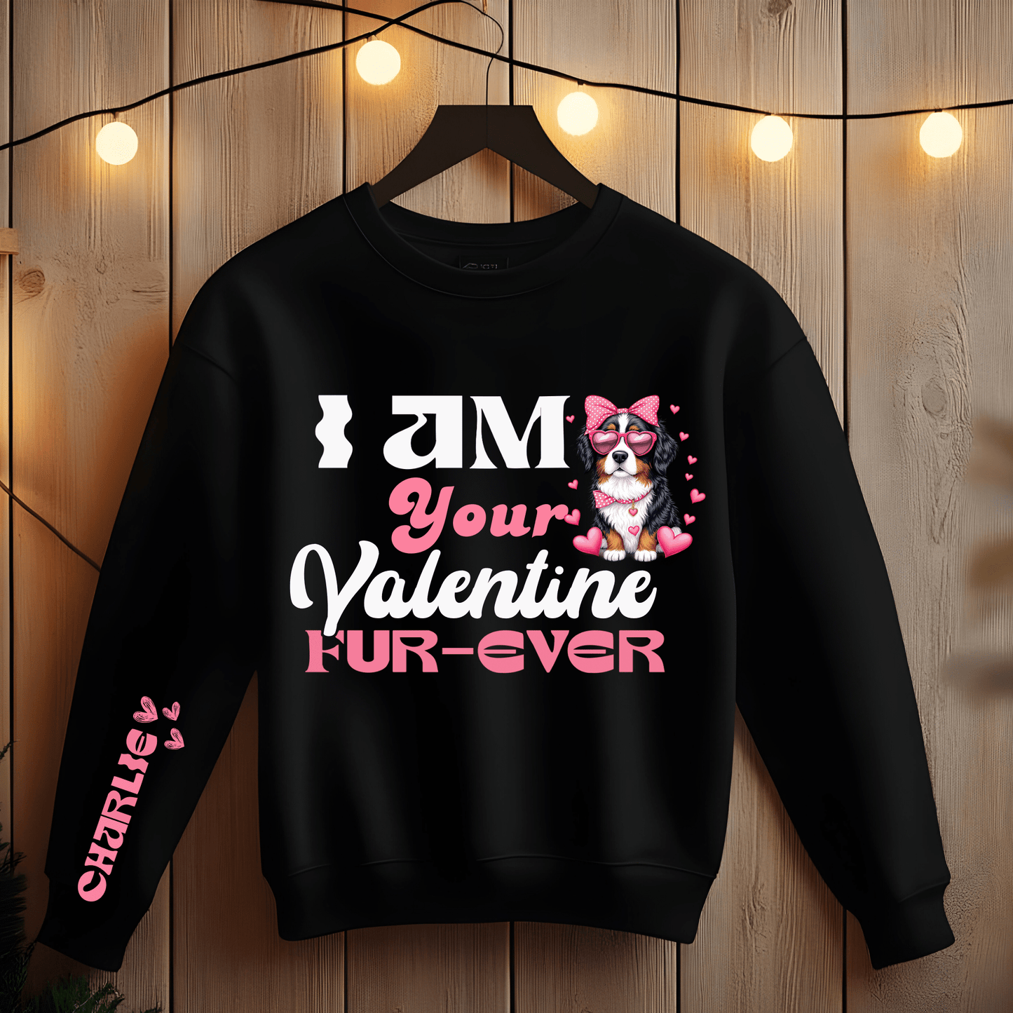 Ink and Charms Designs Sweatshirt 15 / S Valentines Dog Sweatshirt