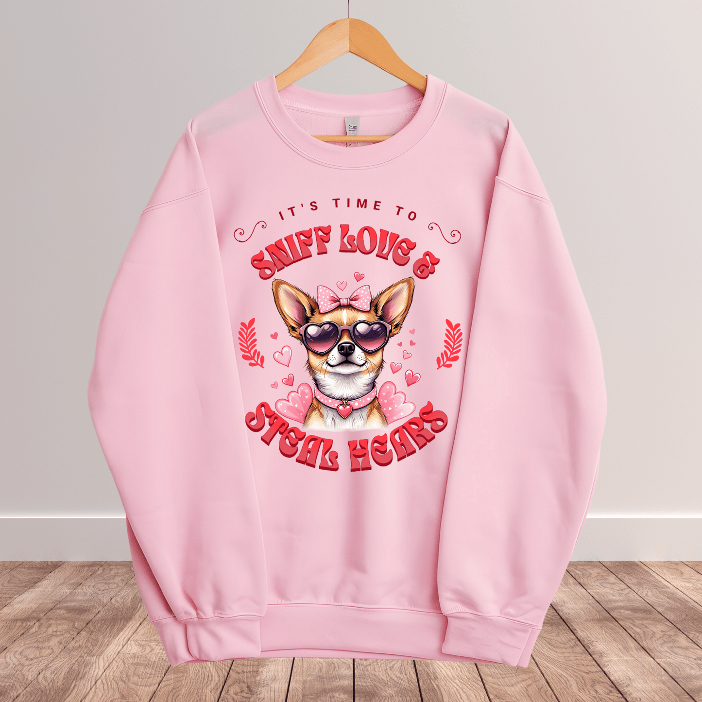 Ink and Charms Designs Sweatshirt 16 / S Dog's love Sweatshirt - Sniff Love and Steal Hugs